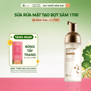  Sữa Rửa Mặt Tạo Bọt Sâm 1700 Làm Sạch Da Thoáng Lỗ Chân Lông Duy Trì Độ Ẩm Da Cỏ Mềm 150ml 