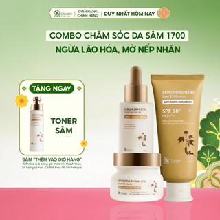  Bộ Chăm Sóc Da 3 Bước Kem Dưỡng Serum Dưỡng Da Và Kem Chống Nắng Sâm 1700 Cỏ Mềm 