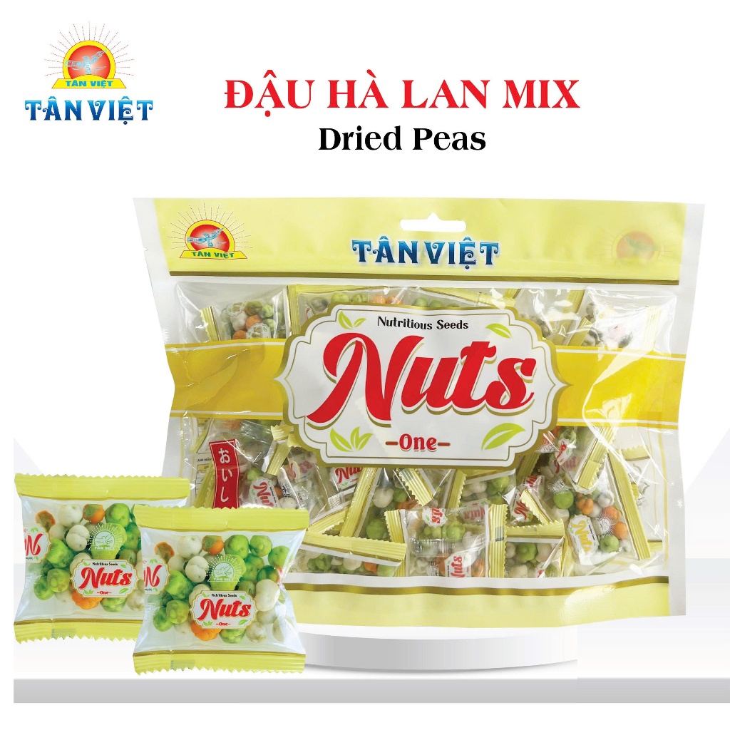 Đậu Hà Lan Mix Vị (Nuts One) Tân Việt Food Giòn Thơm 280g