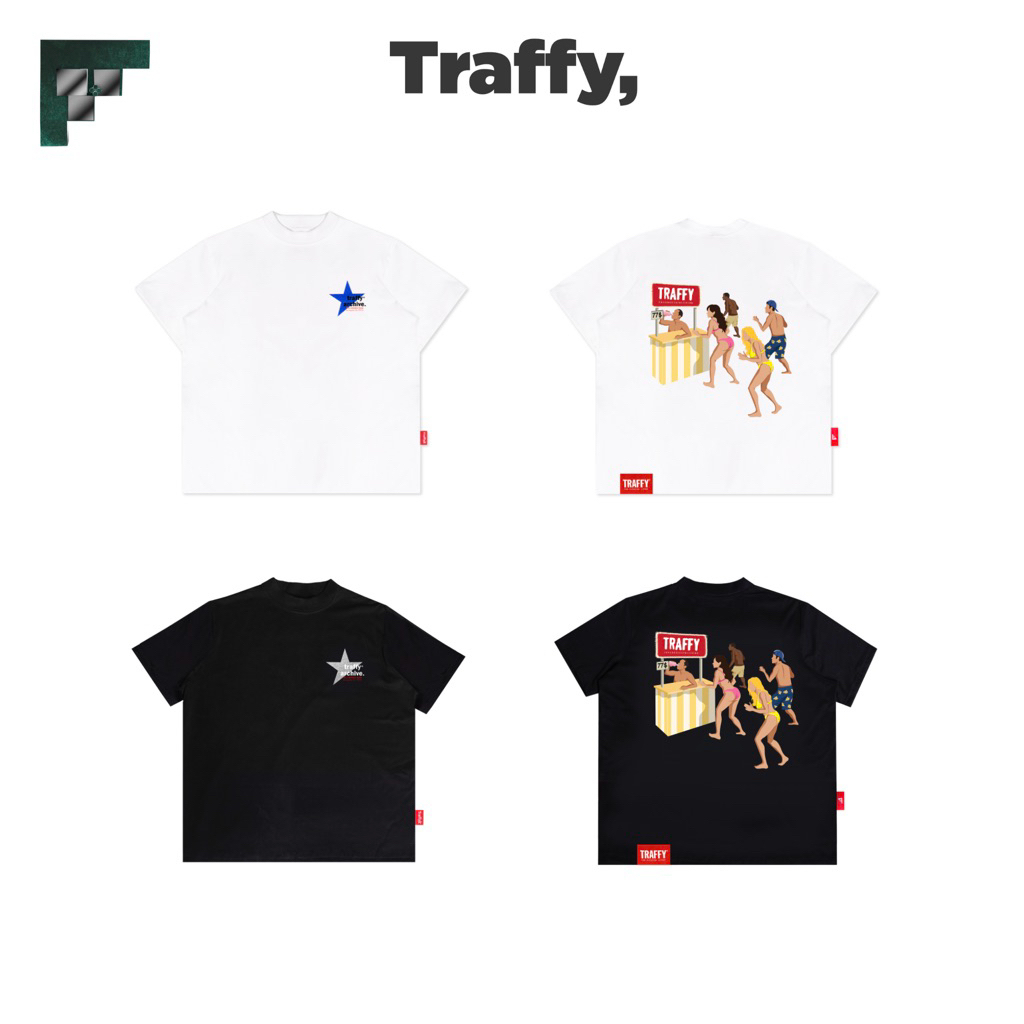 TRAFFY GTA5 Ver.2 - Áo Thun Tay Ngắn Stargirl/ Starboy Form Regular Cotton 2 Chiều Unisex