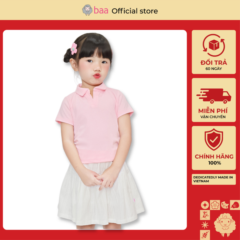 Chân Váy Kate Xòe Có Quần Trong In Họa Tiết Hoa BAA BABY (1 -10 tuổi ) CV10N