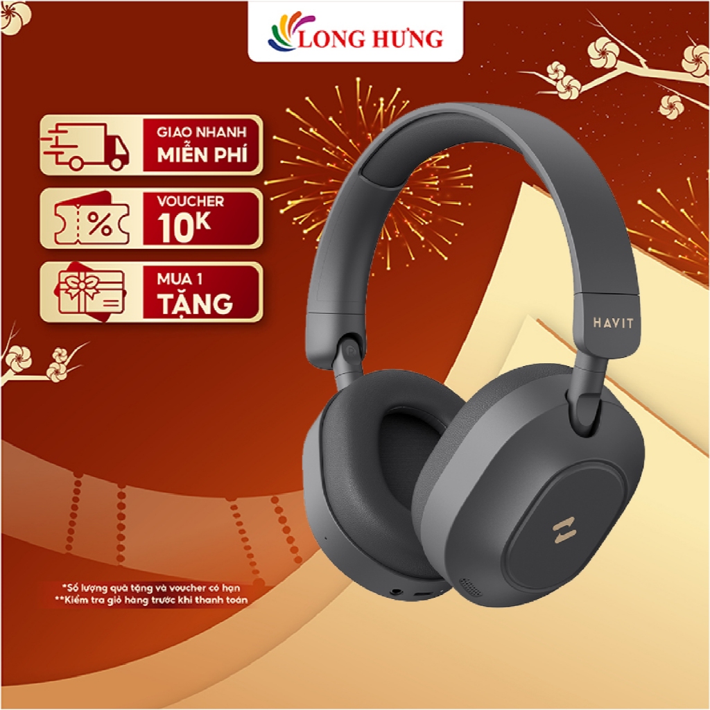 Tai nghe chụp tai Bluetooth Havit LIFE NC01H H668BT - Hàng chính hãng