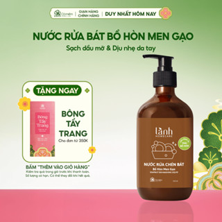  Nước Rửa Chén Bát Bồ Hòn Men Gạo Thiên Nhiên Lành Homecare An Toàn Cỏ Mềm 500ml 