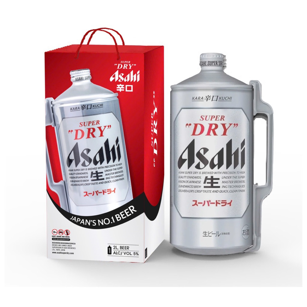 Bia Asahi 1 bình 2L nội địa Nhật (Date 30/4/2026)