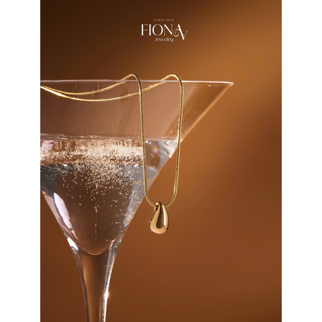 Vòng cổ Mini Kylie đơn giản đeo hàng ngày thép Titan không gỉ Fionaa Jewelry