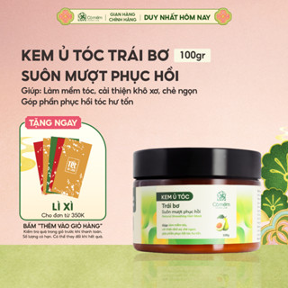  Kem ủ tóc Keratin phục hồi tóc mềm mượt thiên nhiên cải thiện khô xơ chẻ ngọn Trái Bơ Cỏ Mềm 100g 