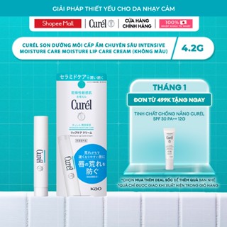  Son Dưỡng Môi Cấp Ẩm Chuyên Sâu Curel Intensive Moisture Care Moisture Lip Care Cream 4.2g Không Màu 