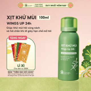  Xịt Khử Mùi Wings Up 24h Khử Mùi Hôi Nách Hôi Chân Giảm Tiết Mồ Hôi Và Ngăn Ngừa Vi Khuẩn Gây Mùi Cỏ Mềm 100ml 