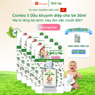  Combo 5 Dầu Khuynh Diệp Cho Bé Thái An Plus Hương Hoa Hương Phấn 