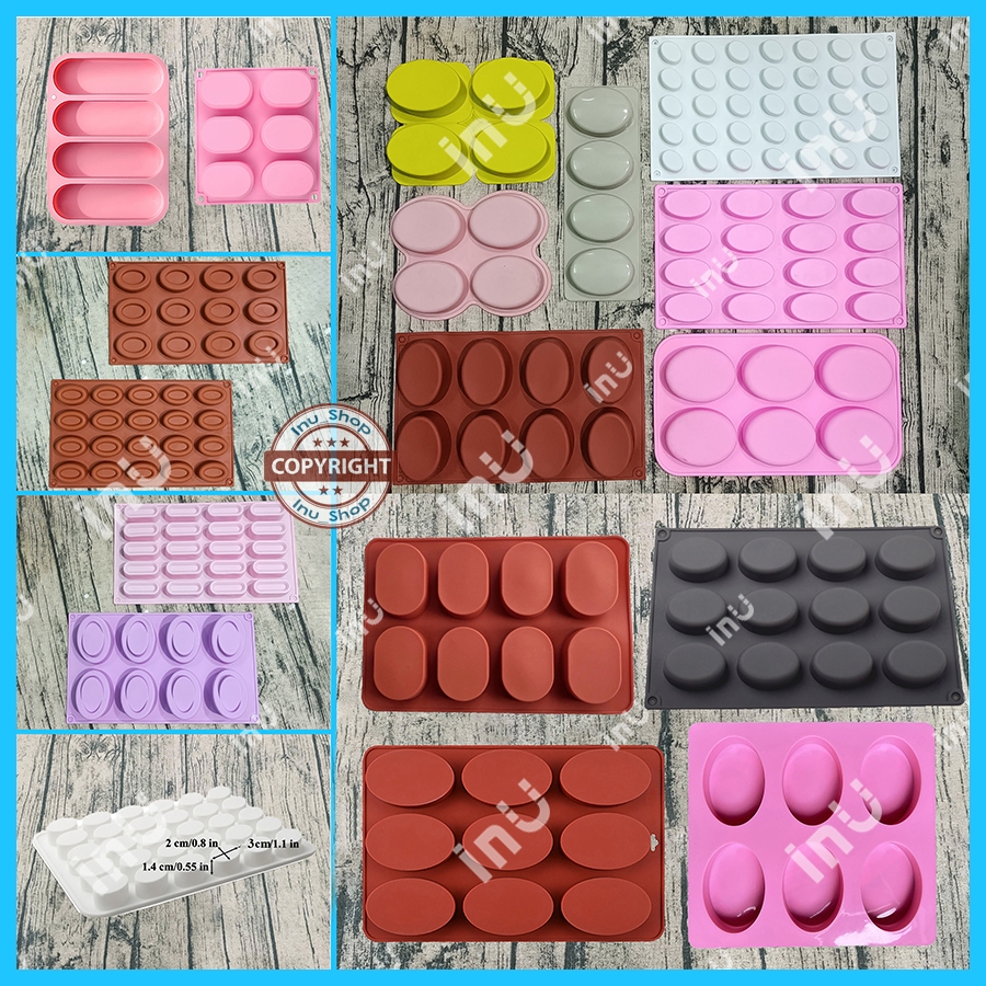 HCM - Khuôn silicon oval 4 ô, oval 6 ô, oval 8 ô, oval 16 aô và oval 35 ô BSI