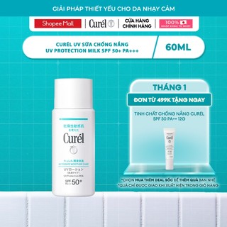  Sữa chống nắng Curel UV Protection Milk SPF 50+ PA+++ 60ml 
