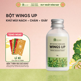  Bột Khử Mùi Wings Up Khử Mùi Hôi Chân Hôi Nách Giày KIếm Soát Mồ Hôi Hôi Cỏ Mềm 25g 