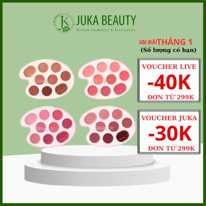 Bảng son kem và má hồng Dasique Mood Painting Lip & Cheek Palette