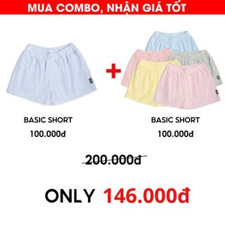  Combo 2 và Combo 3 Quần Short Kate Nam Nữ Hottrend Mặc Ở Nhà Cực Thoáng Mát - QS302 