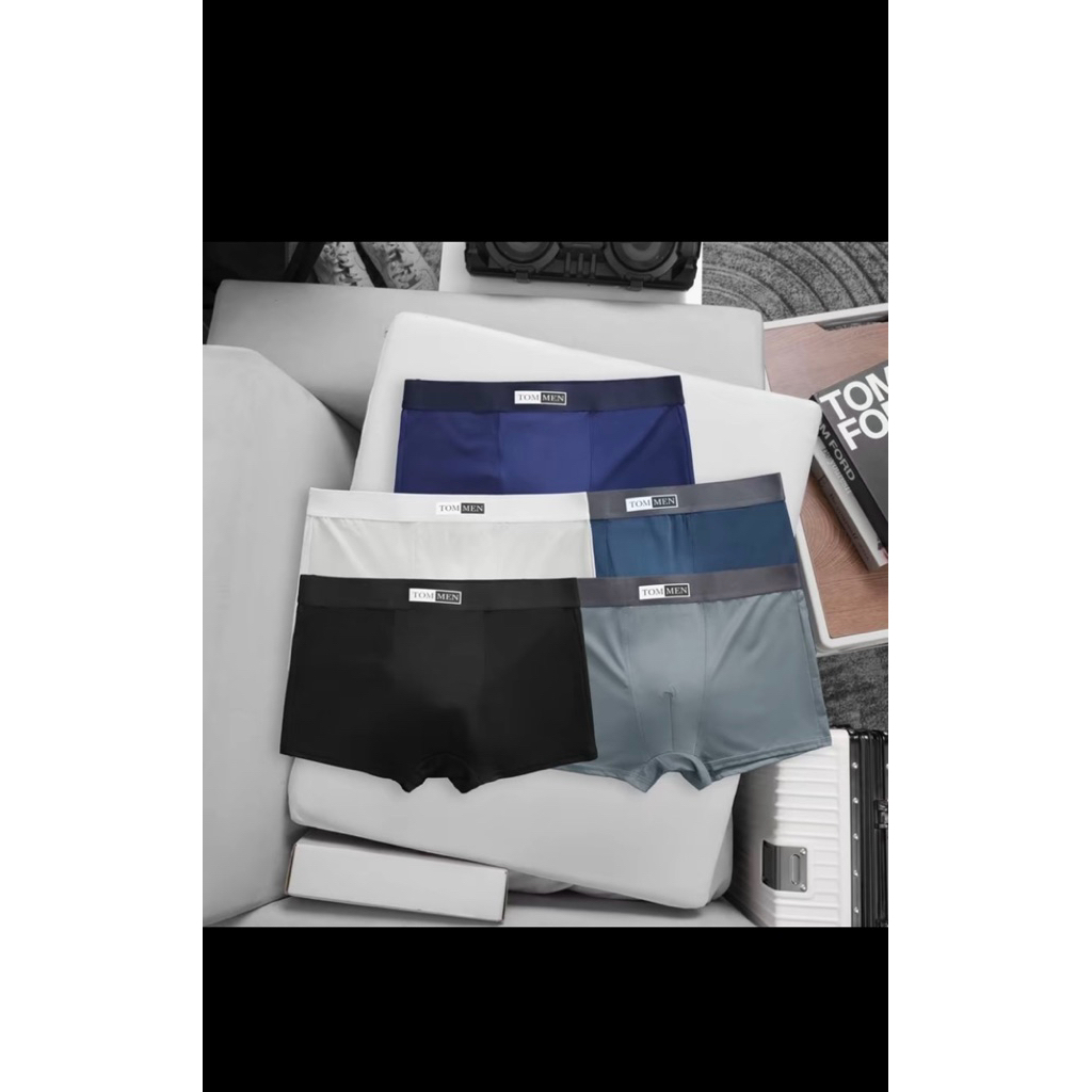 combo 5 quần đùi nam boxer Tommen chất liệu thun lạnh mềm mát