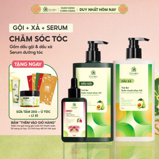  Trọn Bộ Chăm Sóc Tóc Chuyên Sâu Gội Xả Serum Phục Hồi Tóc Hư Tổn Gãy Rụng Dưỡng Tóc Chắc Khoẻ Cỏ Mềm 