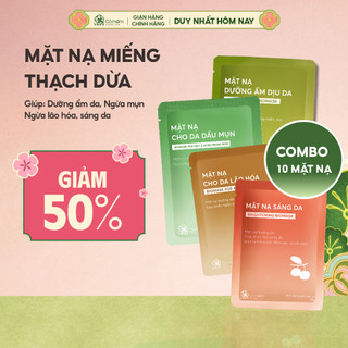  Combo 10 Mặt Nạ Dừa Tươi Lên Men Cỏ Mềm 
