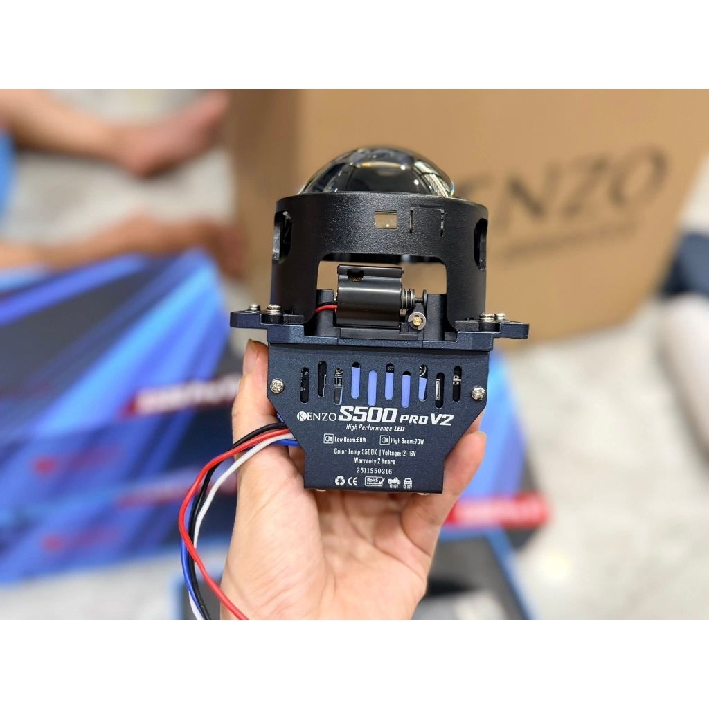 Đèn Bi Cầu Led S500 Pro V2 new2025 BH 2năm tặng vòng 3D mắt quỷ