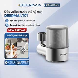  Đầu vòi lọc nước thế hệ mới Deerma LT01 lọc kép sạch khuẩn an toàn cho sức khỏe - Bảo hành 12 tháng 