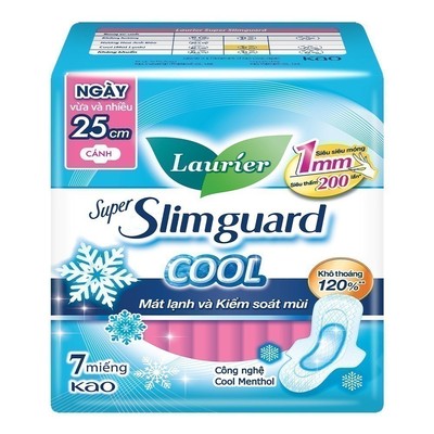 [Quà tặng không bán] Băng Vệ Sinh Laurier Siêu Mỏng 25cm mát lạnh (ngẫu nhiên)