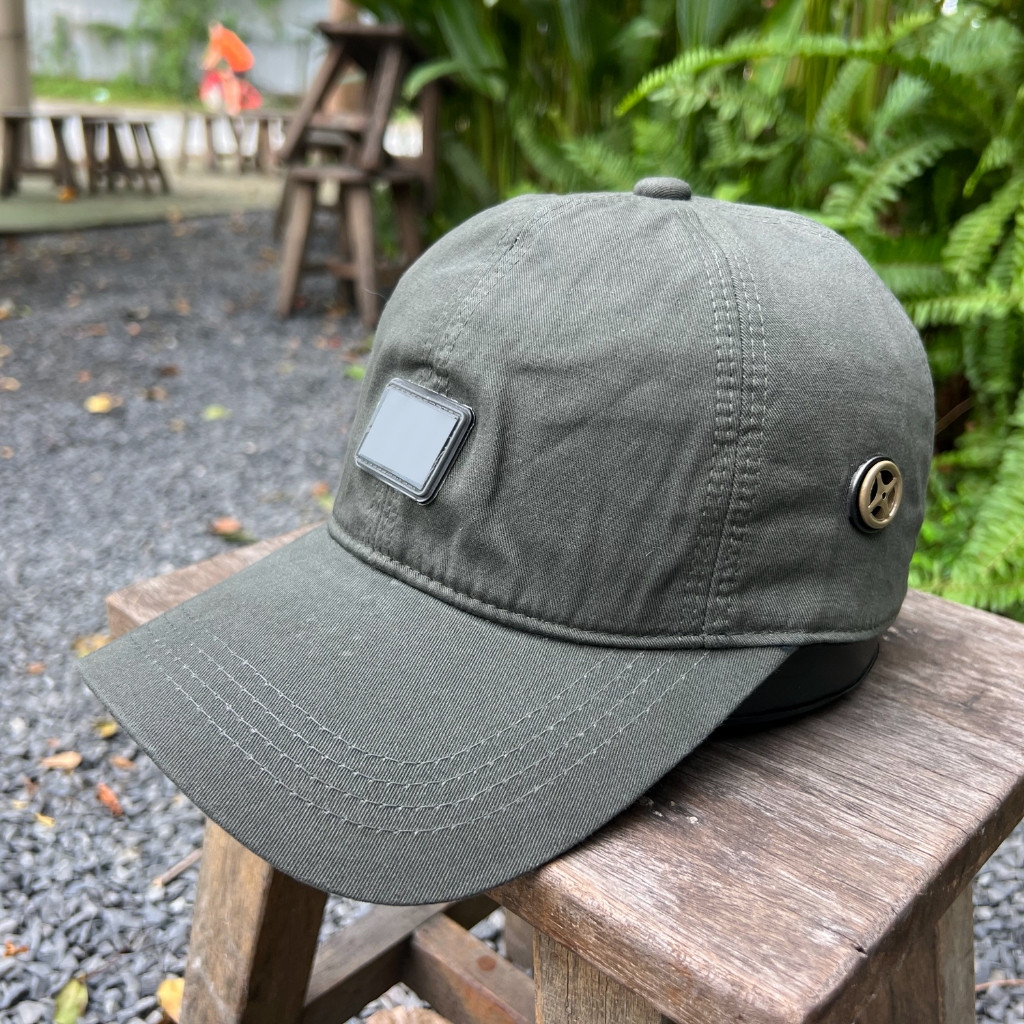 Nón kết nam màu xanh army siêu đẹp đính logo das shop GUMEN chuyên nón lưỡi trai - NK11