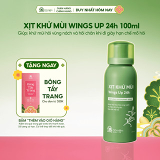  Xịt Khử Mùi Wings Up 24h Xịt Khử Mùi Hôi Nách Hôi Chân Giảm Tiết Mồ Hôi Và Ngăn Mùi Cỏ Mềm 100ml 