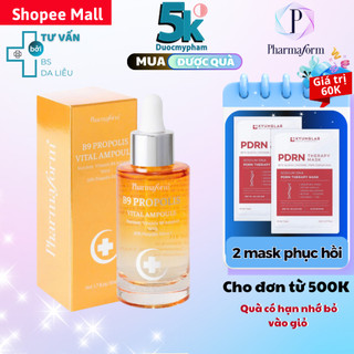  Tinh Chất dịu da B9 Propolis Vital Ampoul Pharmaform  Giúp dưỡng ẩm phục hồi chống lão hóa da 50ml 