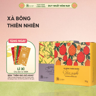  Xà Bông Tắm Và Rửa Mặt Thiên Nhiên Cỏ Mềm 90g 