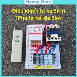 Bộ điều khiển từ xa 3Km tải 6Kw cho máy bơm, động cơ 3 pha hoặc 1 pha