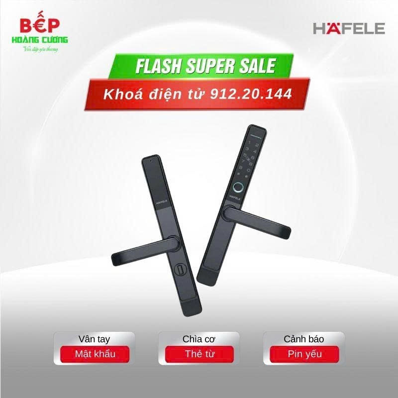 Khóa điện tử Hafele DL6600 912.20.144 - Cảm Biến Vân Tay Siêu Nhạy