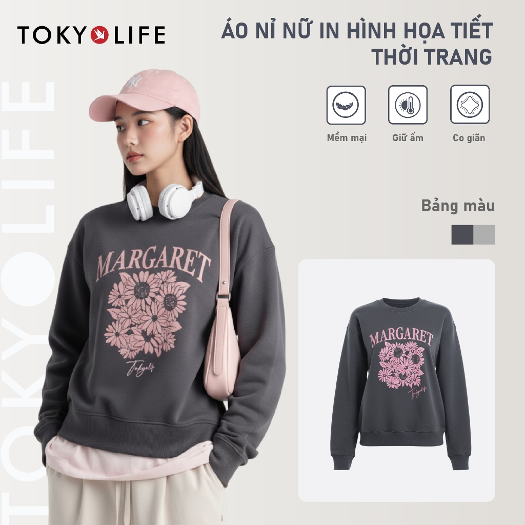 Áo chui đầu NỮ in hình trang trí TOKYOLIFE 40004900