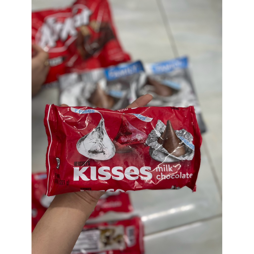 [HÀNG MỸ - AIR ] - Socola Kisses sữa Hershey’s Kisses Milk Chocolate - 221g/507g