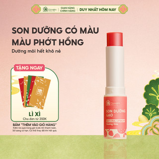  Son Dưỡng Môi Có Màu Gạo Hương Dâu Mềm Môi Ngăn Ngừa Nứt Nẻ Và Thâm Môi Cỏ Mềm 3,5g 