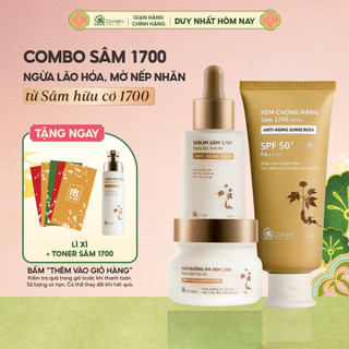 Bộ Chăm Sóc Da 3 Bước Kem Dưỡng Serum Sâm Và Kem Chống Nắng Sâm 1700 Cỏ Mềm 
