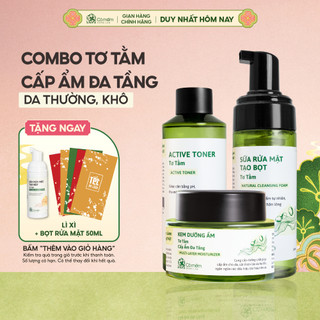  Bộ Chăm Sóc Da 3 Bước Sữa Rửa Mặt Toner Kem Dưỡng Tơ Tằm Dưỡng Ẩm Da Cỏ Mềm 