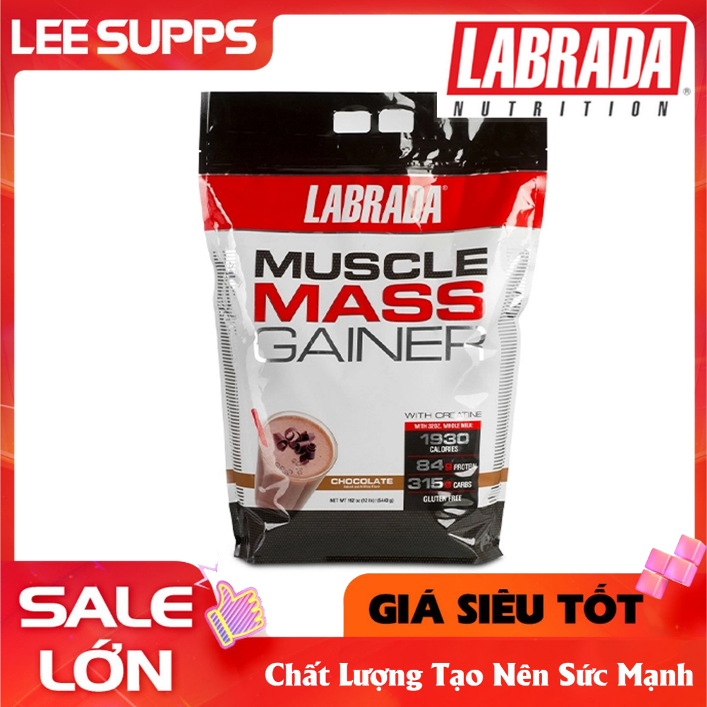 Labrada Muscle Mass Gainer 12 Lbs (5443g) – Sữa Tăng Cân Tăng Cơ Cho Người Tập Gym