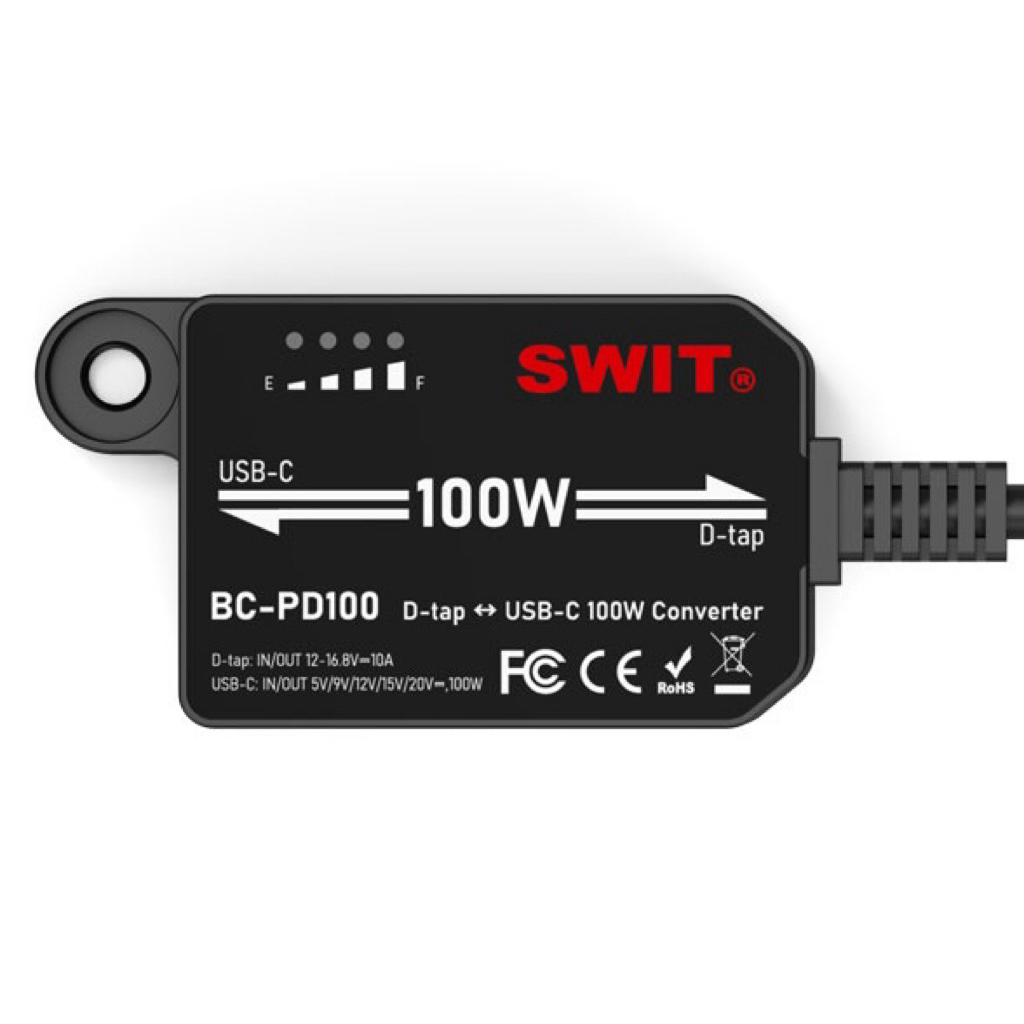 Bộ chuyển đổi D-tap sang USB-C 100W – SWIT BC-PD100 ( Cam kết hàng chính hãng )