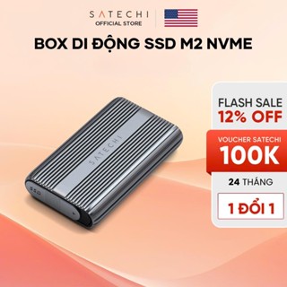   THƯƠNG HIỆU MỸ  Box ổ cứng Satechi M.2 – SSD NVMe - Hỗ trợ USB4 40 Gbps lên đến 16TB Vỏ nhôm có chốt silicon 