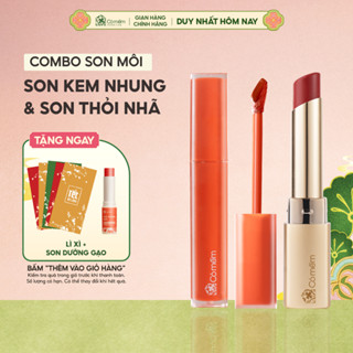  Combo Son Kem Và Son Nhã Cao Cấp Mịn Môi Dưỡng Ẩm Giảm Nếp Nhăn Môi Cỏ Mềm 