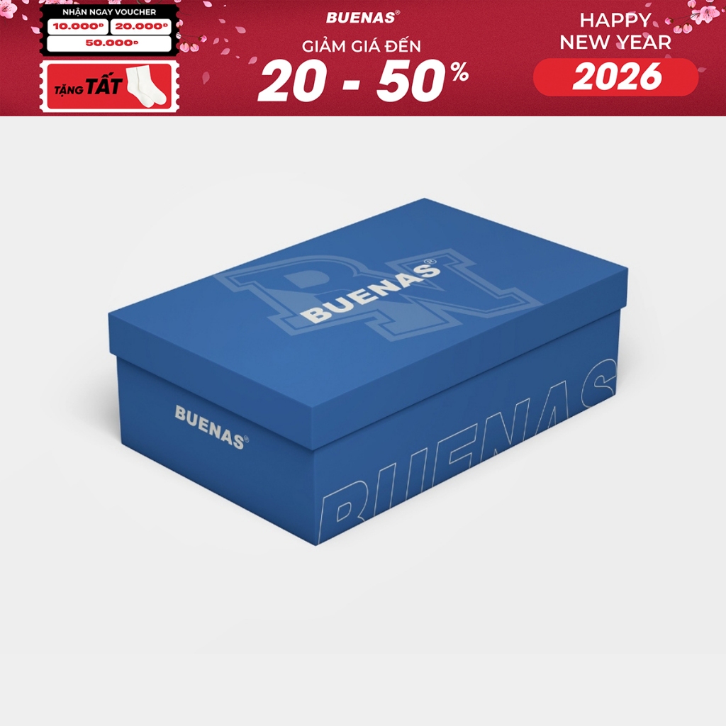 Hộp giày sandal nam nữ Buenas chính hãng