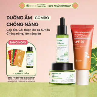  Bộ Chăm Sóc Da 3 Bước Sữa Chống Nắng Sơ-ri Vitamin C Serum Kem Dưỡng Cấp Ẩm Đa Tầng Tơ Tằm Cỏ Mềm 