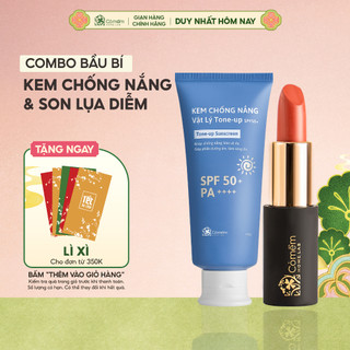  Combo Bầu Bí - Kem Chống Nắng & Son Lụa Diễm Cỏ Mềm 