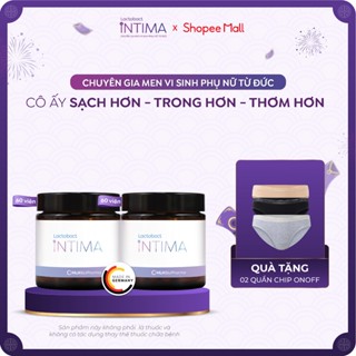  2 Hộp 60 viên men vi sinh phụ nữ Lactobact Intima hỗ trợ giảm tái phát viêm ngứa rát tăng đề kháng phụ khoa 