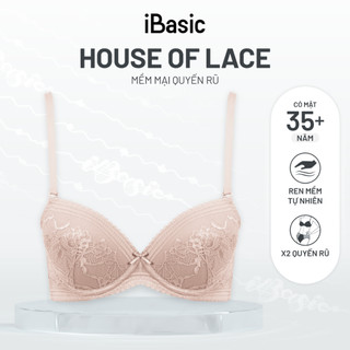   Áo ngực ren có gọng mút vừa phom demi iBasic VA086 