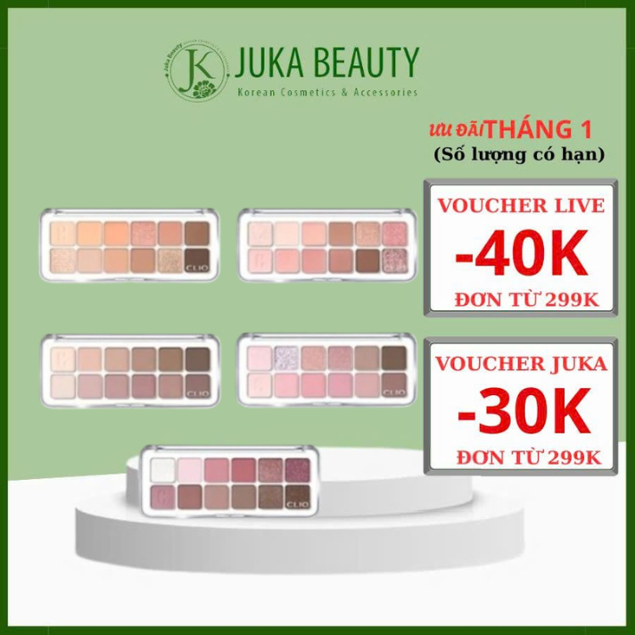Phấn mắt 10 ô Clio Pro Eye Palette/ 12 ô Clio Pro Eye Palette Air