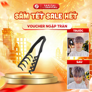  Lược Dập Phồng Tóc SÁPITAL-Tạo độ phồng hiệu ứng texture lọn xoăn chuẩn Hàn Quốc Dùng cho nam&nữ 