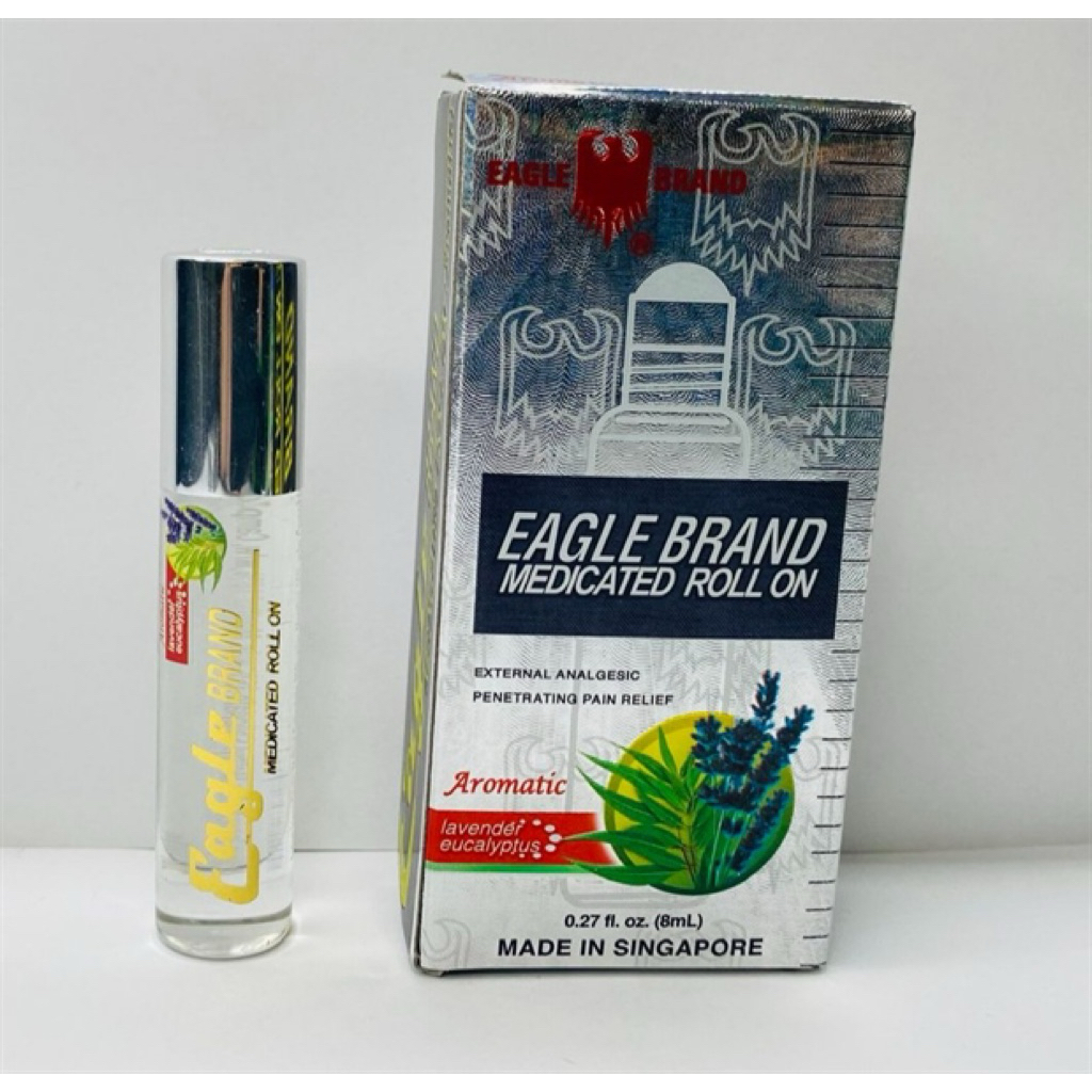 Dầu Gió Trắng Con Ó Dạng Lăn 8ml Eagle Brand Medicated Roll On Chính Hãng
