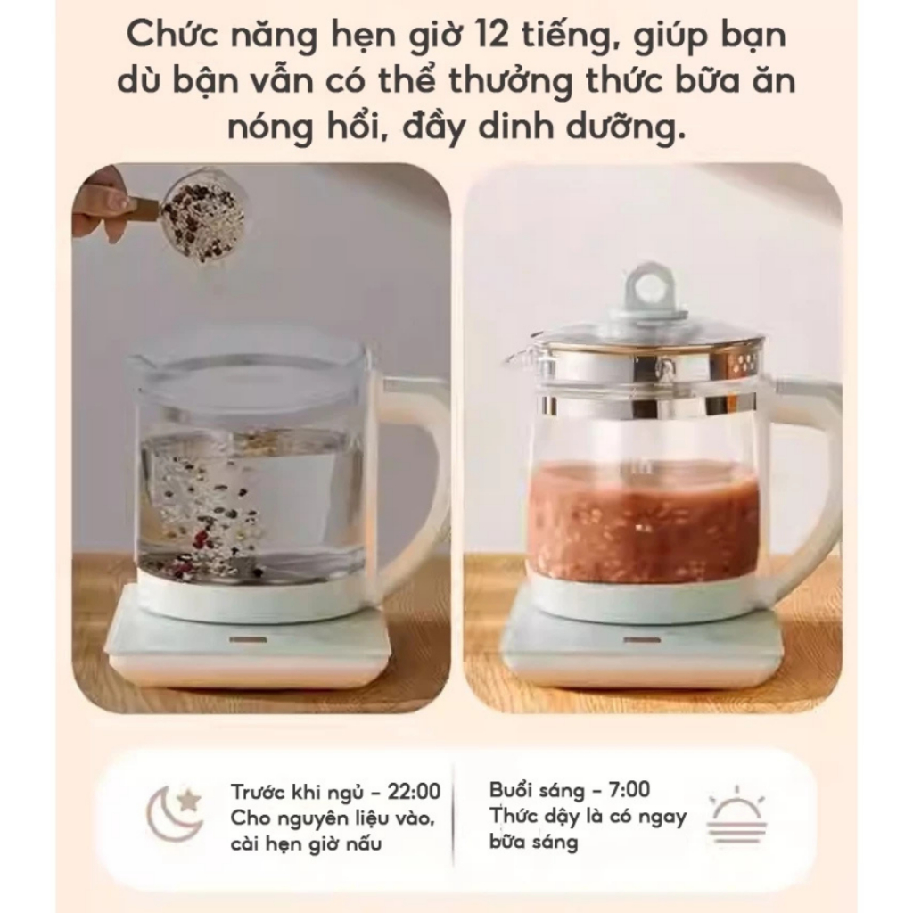 Ấm Siêu Tốc Kèm Bếp Thông Minh Dung Tích 1,8 lít, Ấm Siêu Tốc Hẹn Giờ Đun Nước Siêu Nhanh Kèm 18 Chế Độ Khác Nhau X409 | BigBuy360 - bigbuy360.vn
