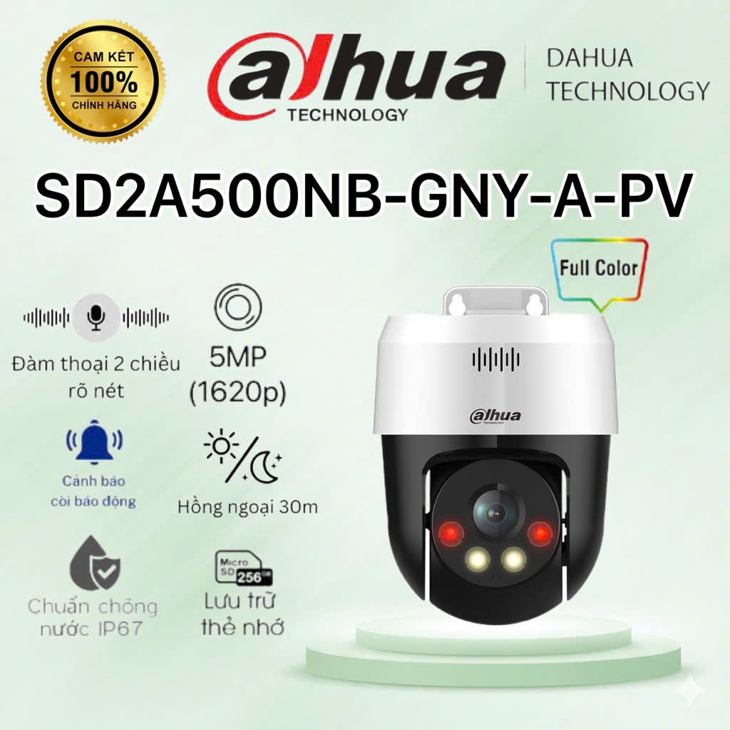 Camera IP quay quét 5MP DAHUA DH-SD2A500NB-GNY-A-PV