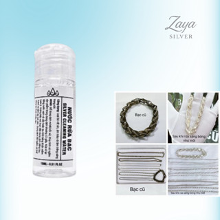 Nước rửa trang sức bạc, Dung dịch làm sáng bóng bạc như mới - nước rửa trang sức bạc Zaya Silver